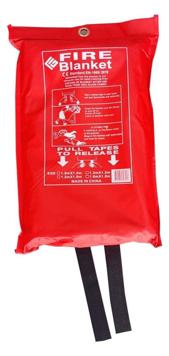 Fire blanket bag size 6x6