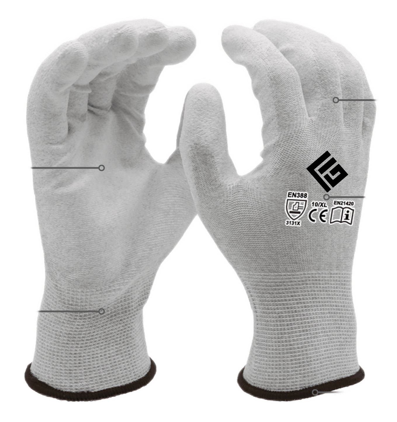 30-200 Anti-Static PU Gloves