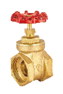 Brass gate valve