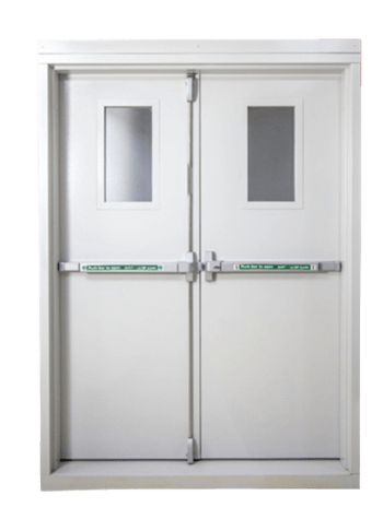 Saudi Factory Double Fire Rated Door with Vision Panel