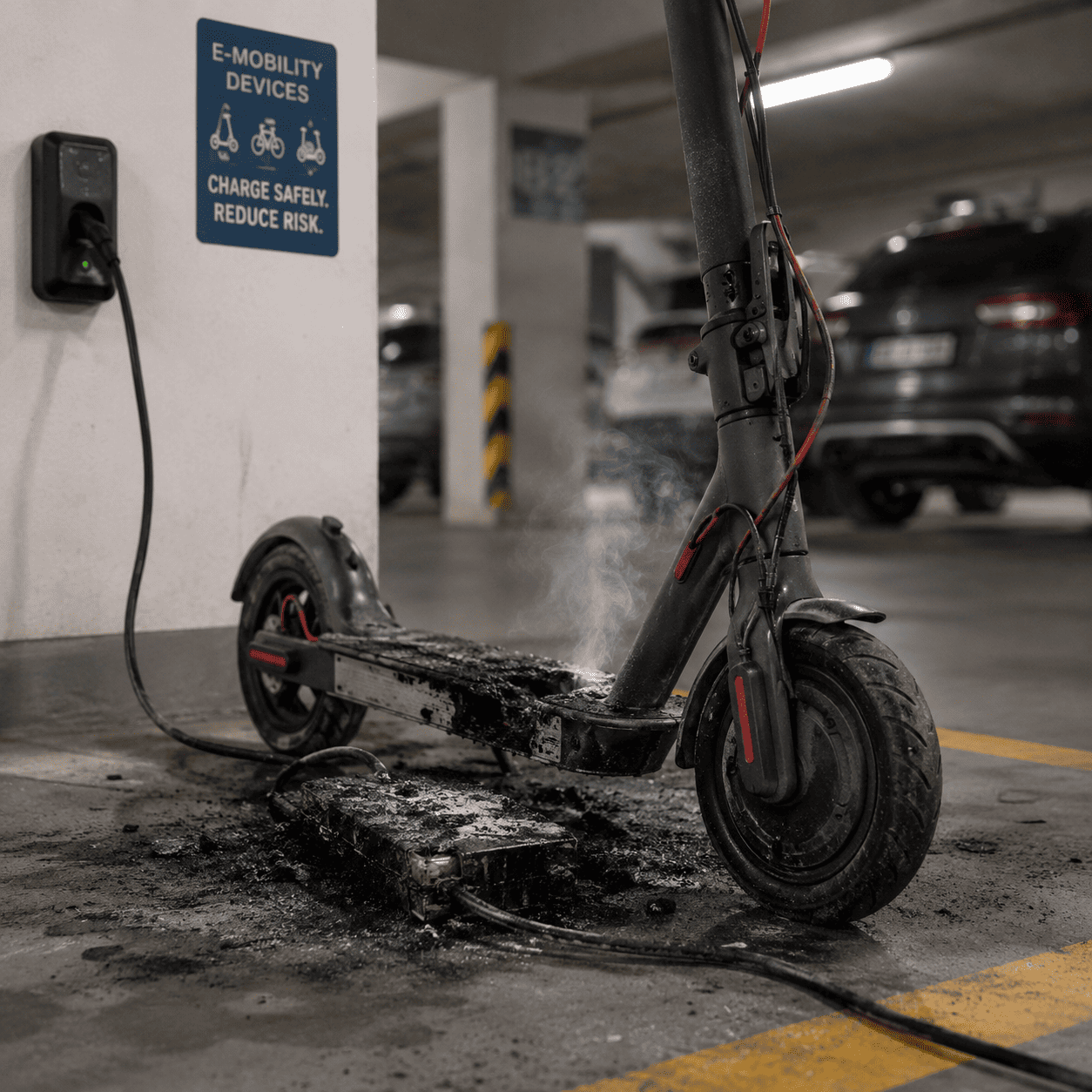 Lithium-ion battery and e-mobility fire safety research