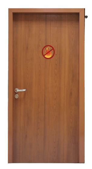 Falcon Gold Fire Rated Wooden Finish Door