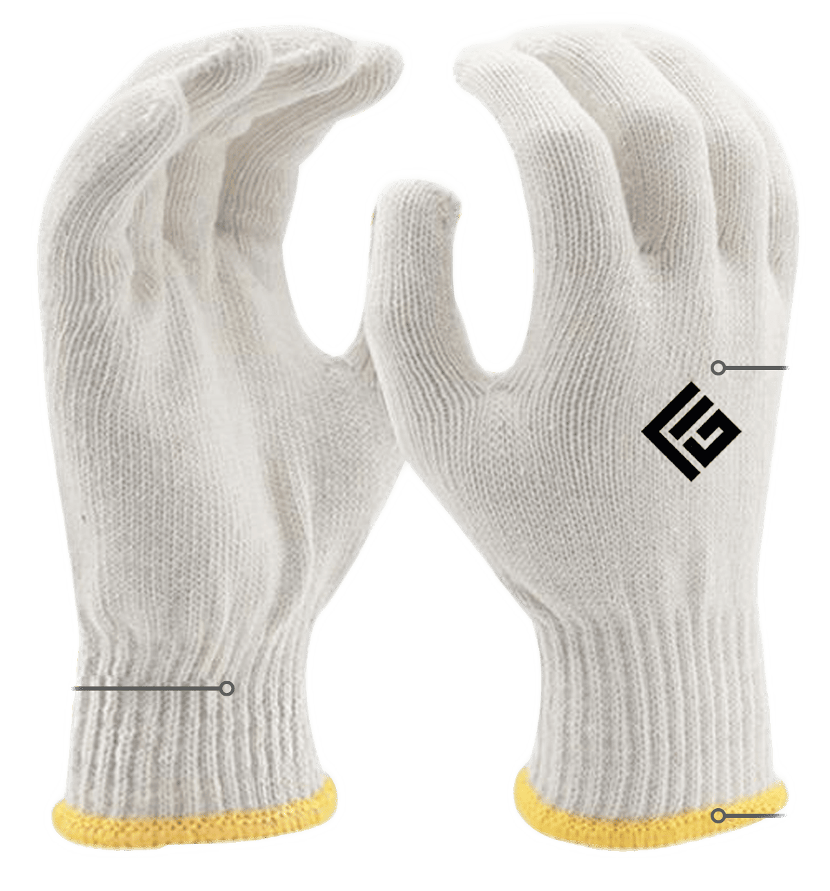 Cotton Knit Gloves 90-100