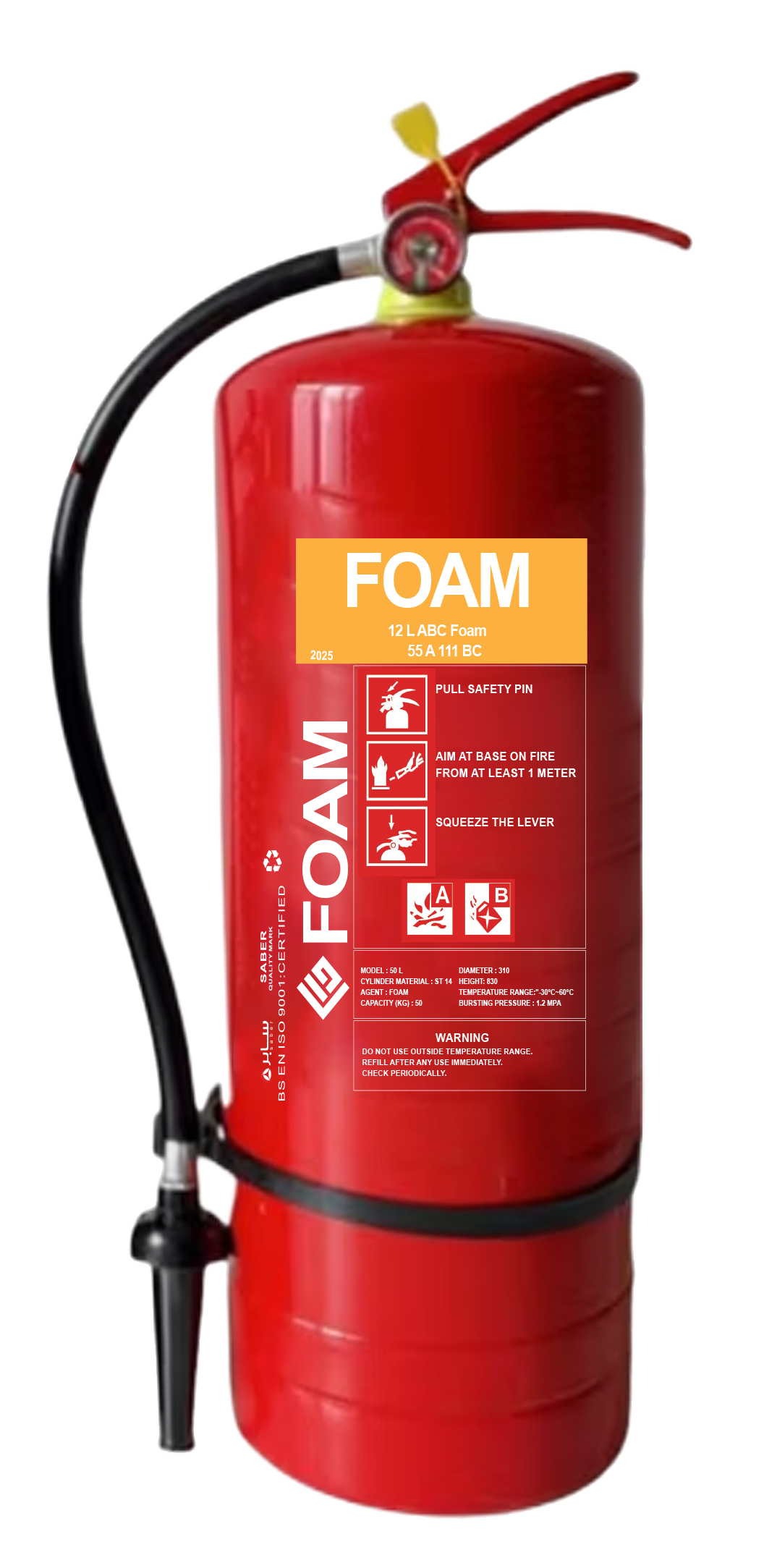 FG Foam Fire Extinguisher 12L ABC