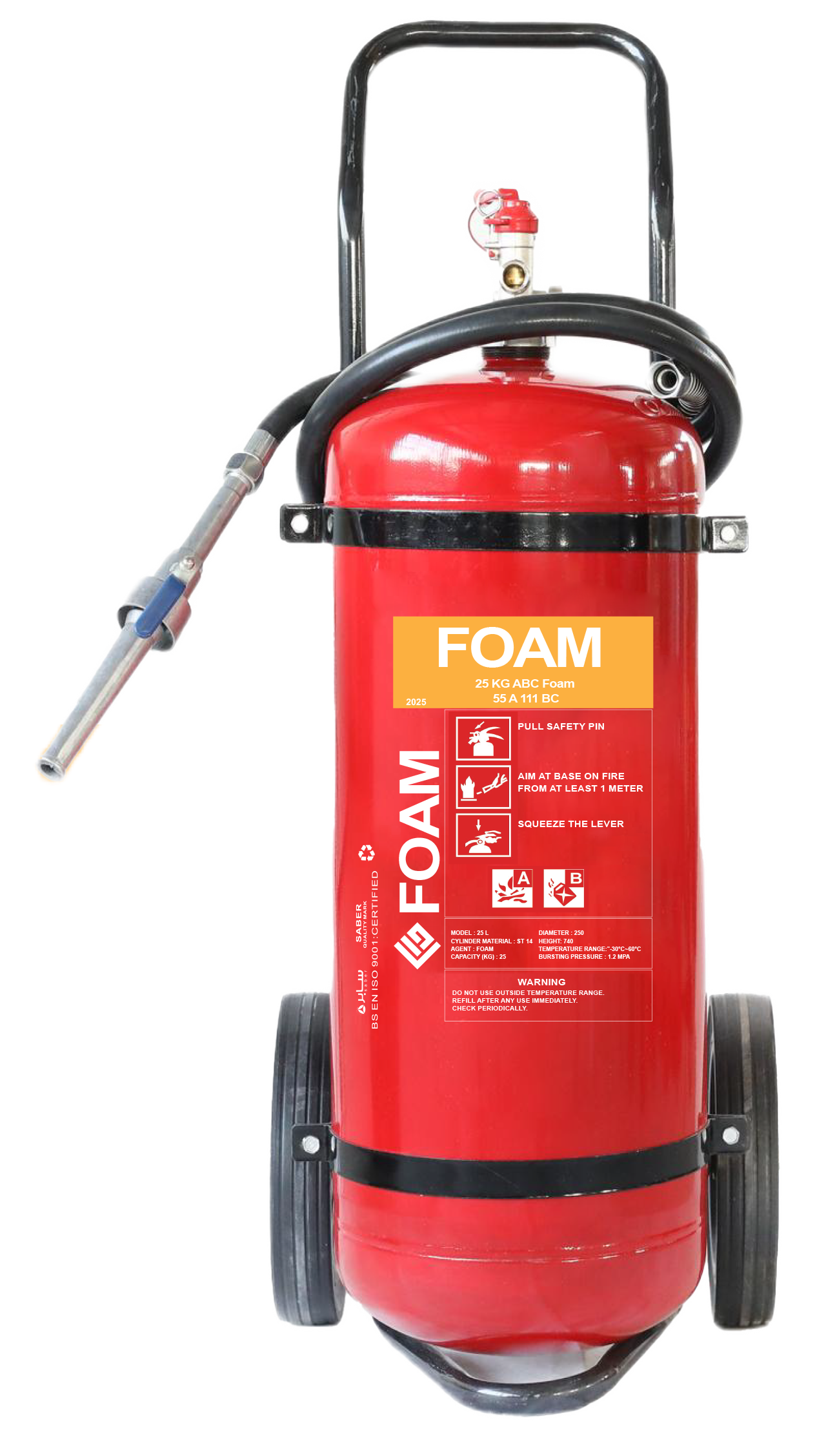 FG Foam Fire Extinguisher 25L ABC