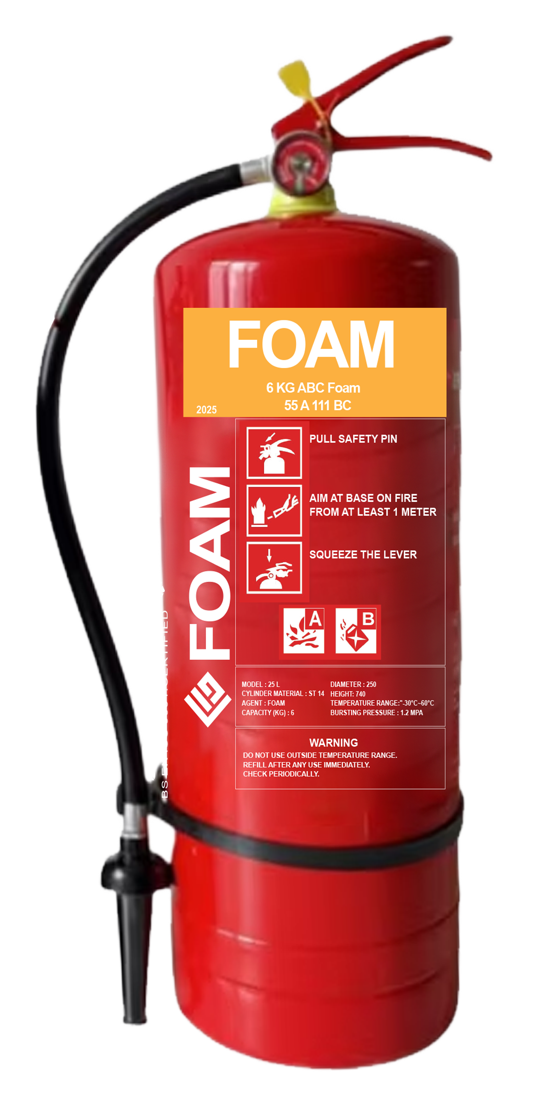 FG Foam Fire Extinguisher 6L ABC