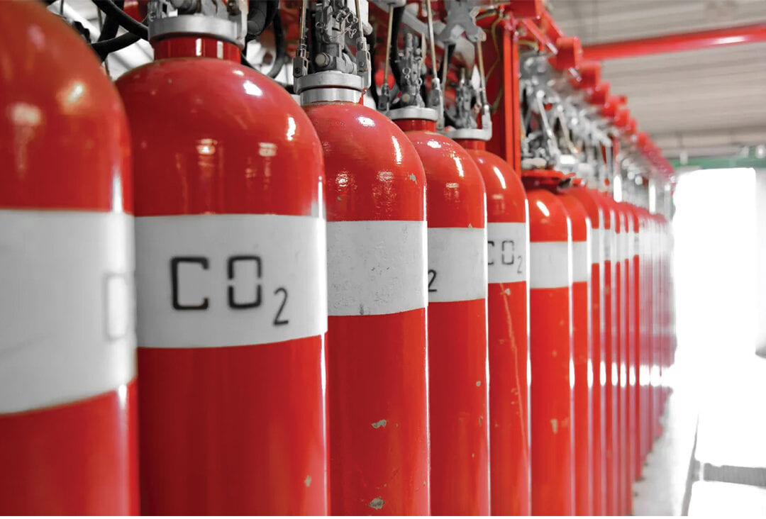 CO2 gas fire extinguishing system