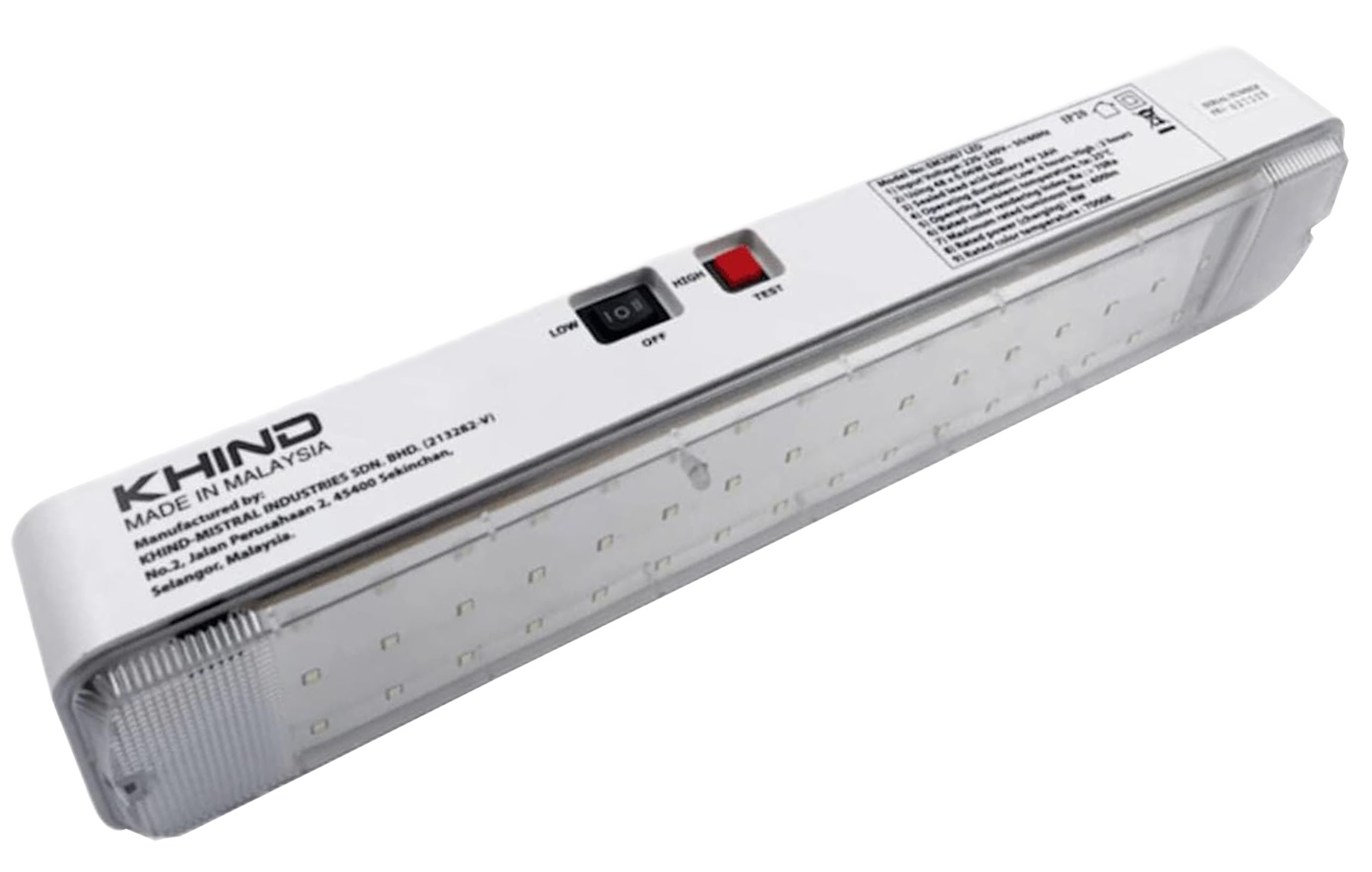 portable rechargeable light -EM2007 led - KHIND